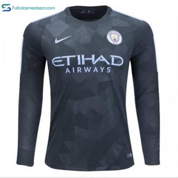 Camiseta Manchester City 3ª ML 2017/18
